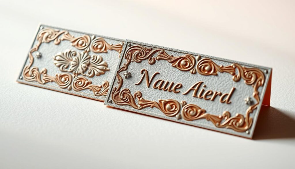 Embossed and Debossing Name Cards