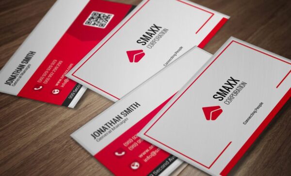 bold impact name card design 4