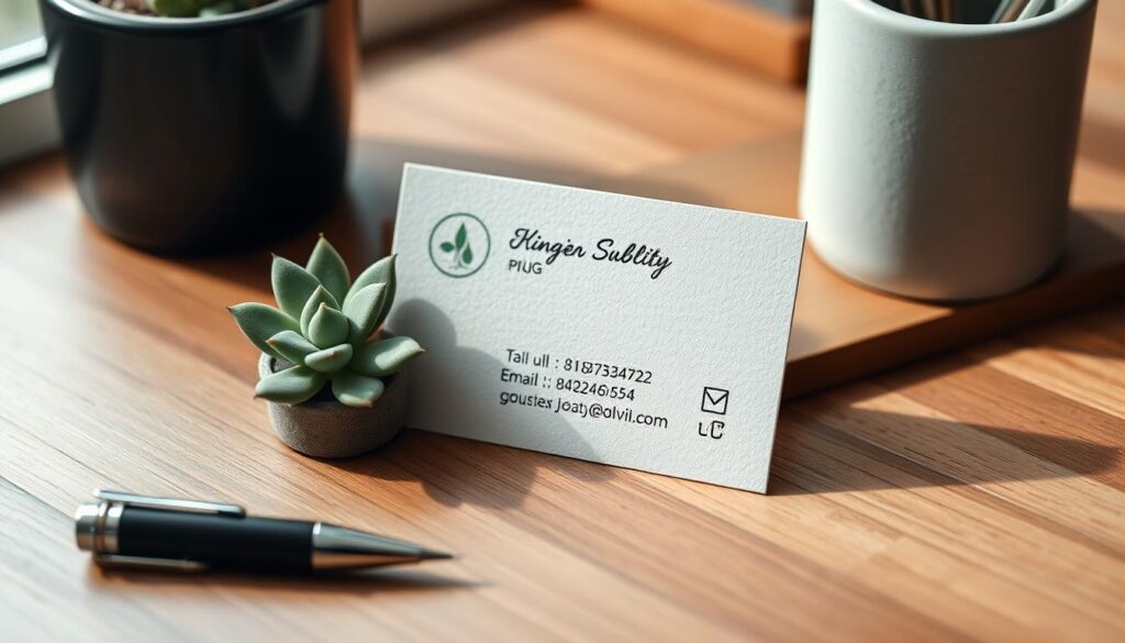 business card contact details