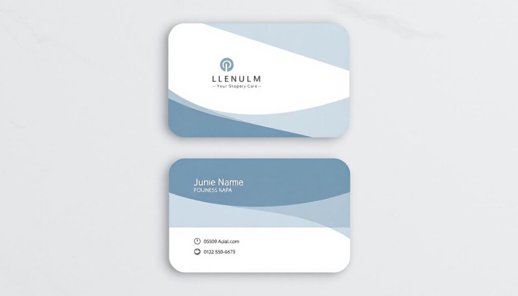 business card layout