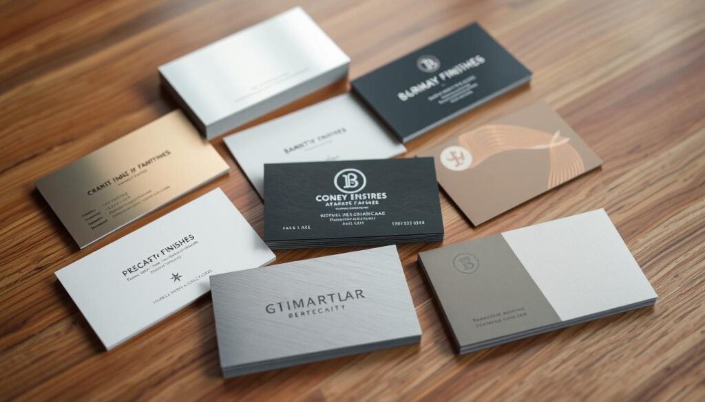 business cards with specialty finishes