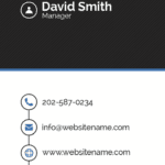 business consultant name card design 2