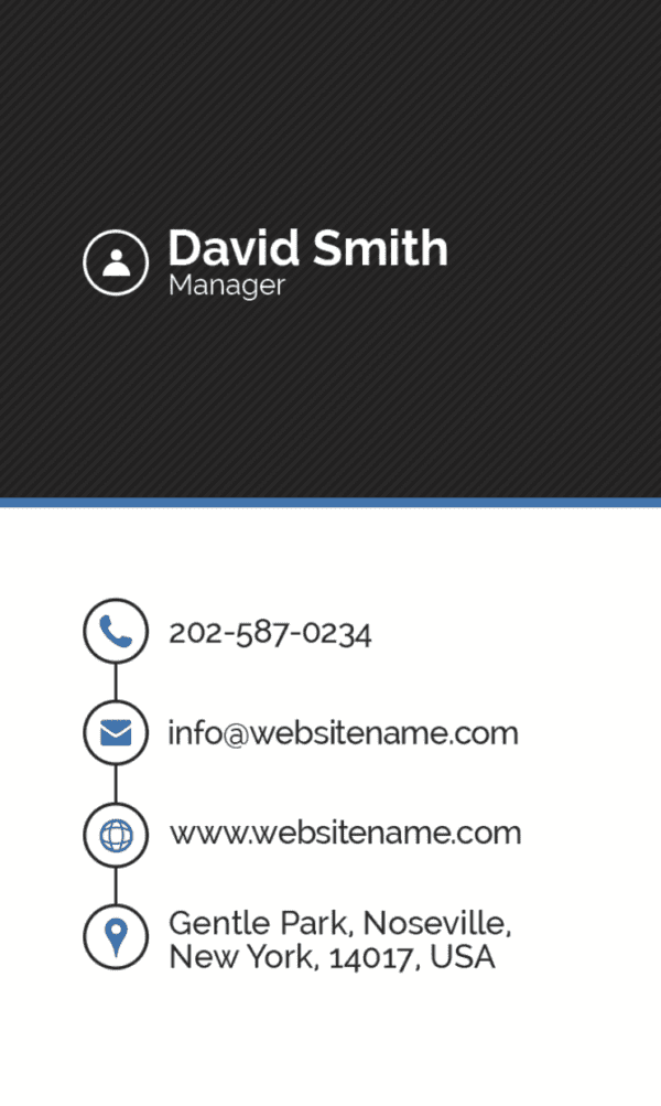 business consultant name card design 2