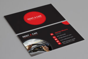 car dealership name card design 1