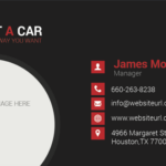 car dealership name card design 2