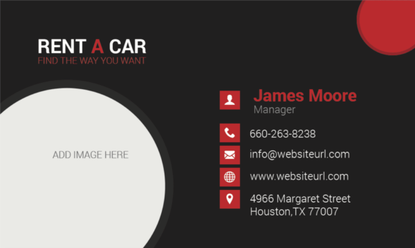 car dealership name card design 2