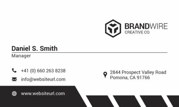 corporate strategist name card design 2