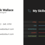 elite manager name card design 2