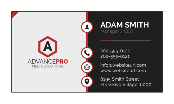 executive charm name card design 2