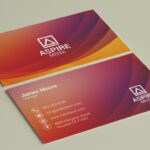 executive leader name card design 1