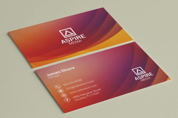 executive leader name card design 1