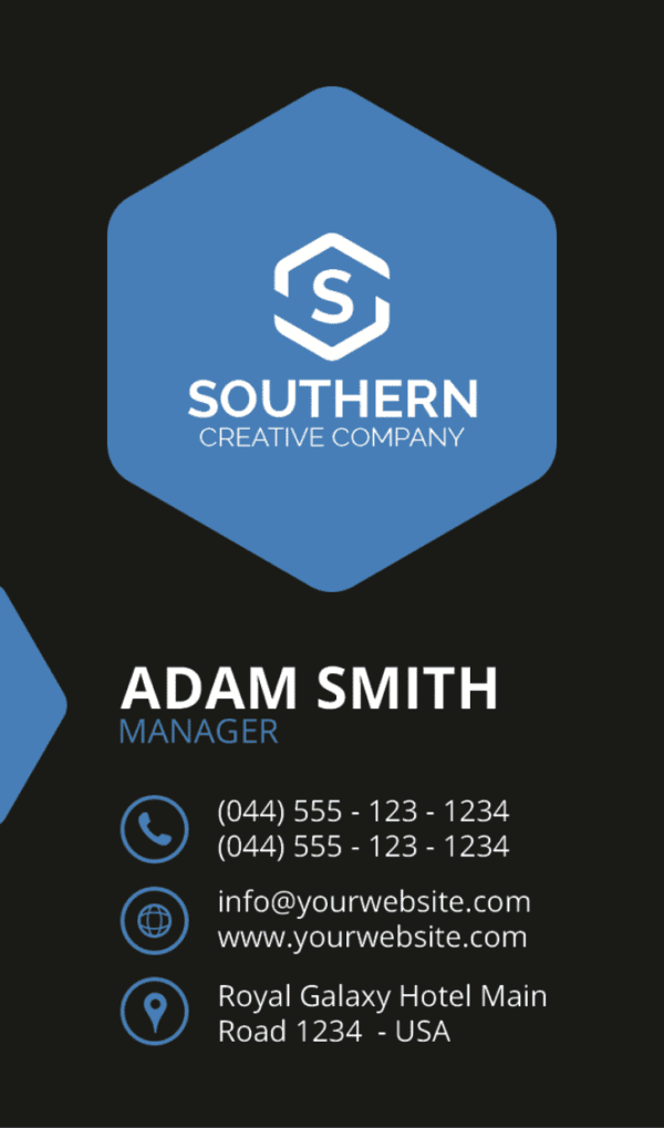 executive pro name card design 3