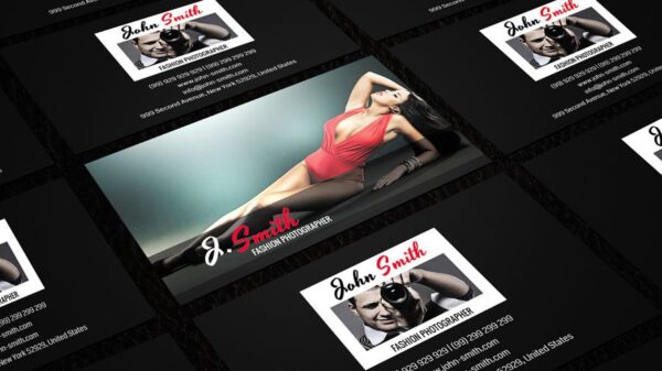 fashion photographer name card design 3