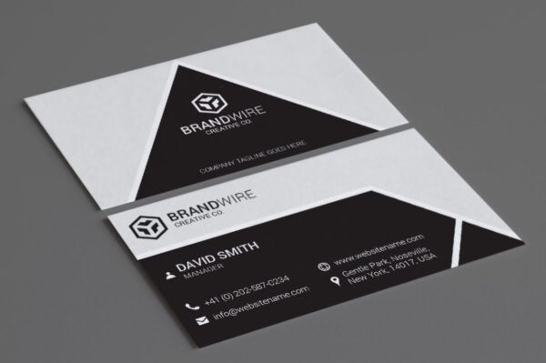 financial advisor name card design 1