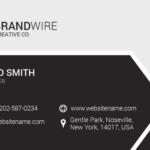 financial advisor name card design 2