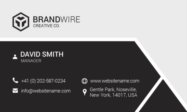 financial advisor name card design 2