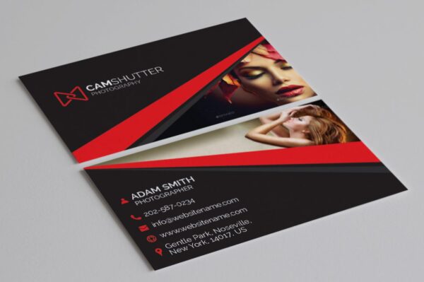 freelance photographer name card design 1