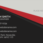 freelance photographer name card design 2