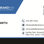 global executive name card design 2