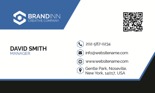 global executive name card design 2