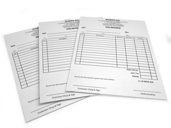 invoice books printing 3