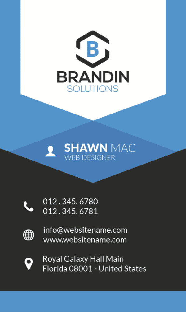 leadership focus name card design 2