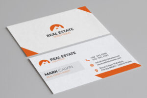 luxury real estate name card design 1