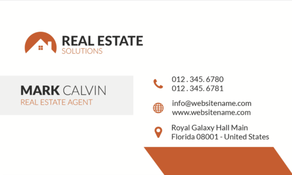 luxury real estate name card design 2