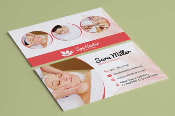 luxury spa name card design 1