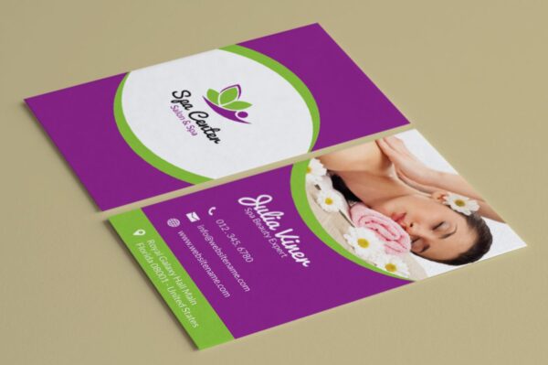 massage therapy name card design 1