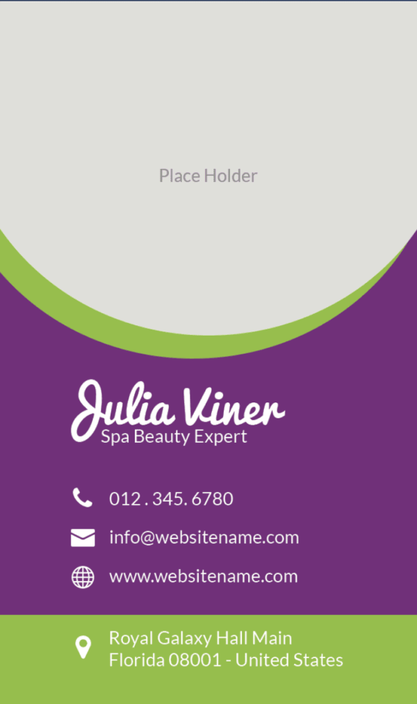 massage therapy name card design 2