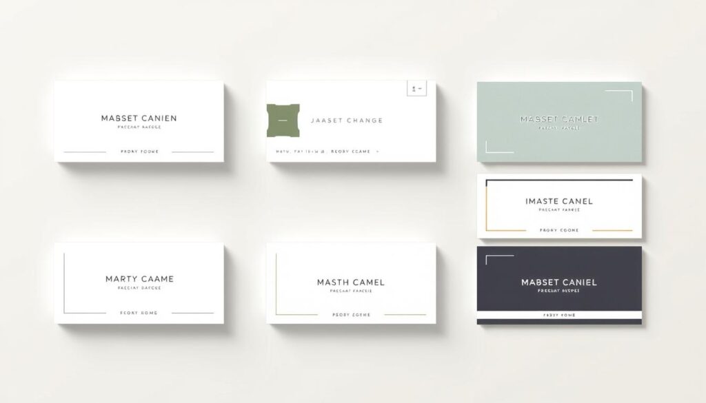 minimalist name card designs