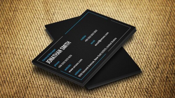 modern business essentials name card design 1