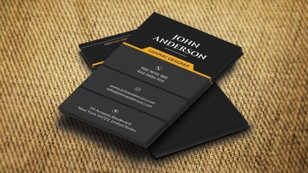 modern minimalist personal name card design 1