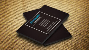 neat and sleek name card design 1