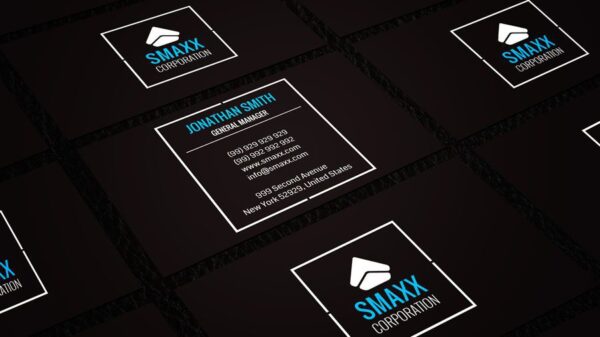 neat and sleek name card design 3