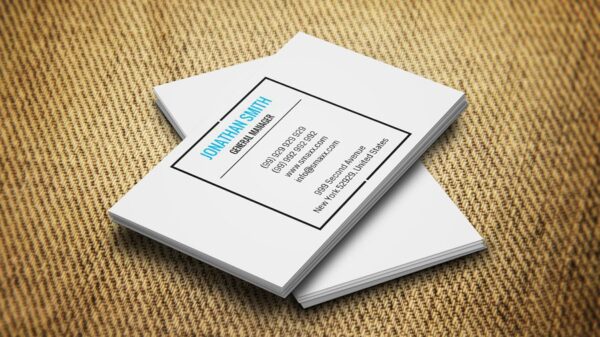 neat and sleek name card design 4