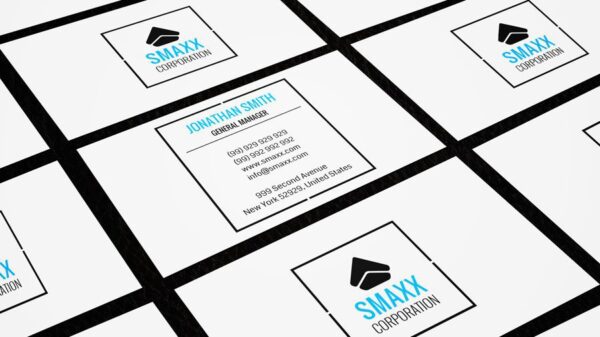 neat and sleek name card design 6