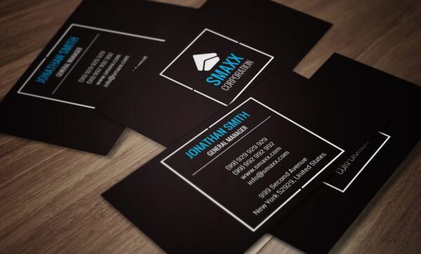 neat and sleek name card design 7