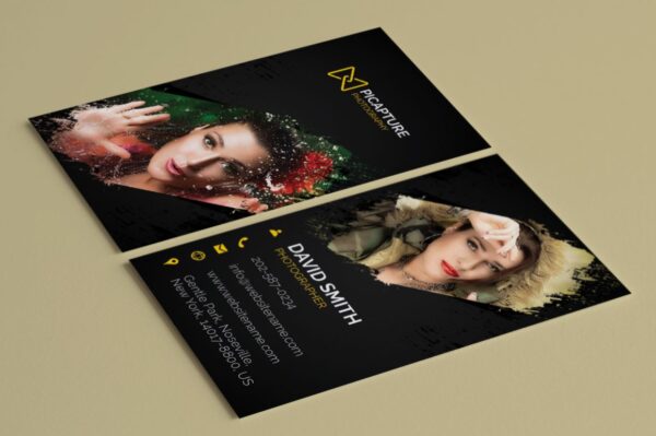 portrait photographer name card design 1