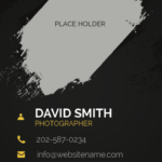 portrait photographer name card design 2