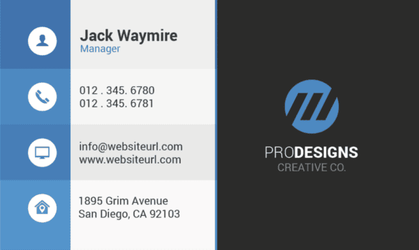 professional integrity name card design 2