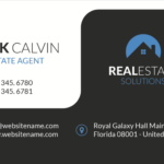 real estate broker name card design 2