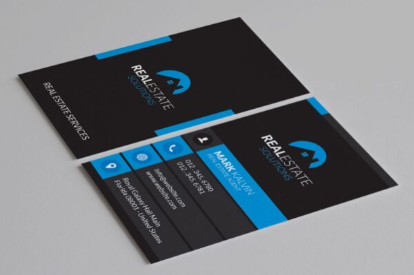 residential property consultant name card design 2