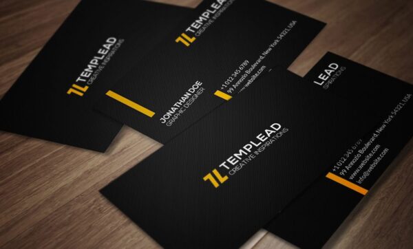 sleek minimalist name card design 4