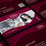 talent model agency name card design 3