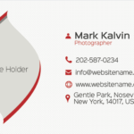 wedding photographer name card design 3